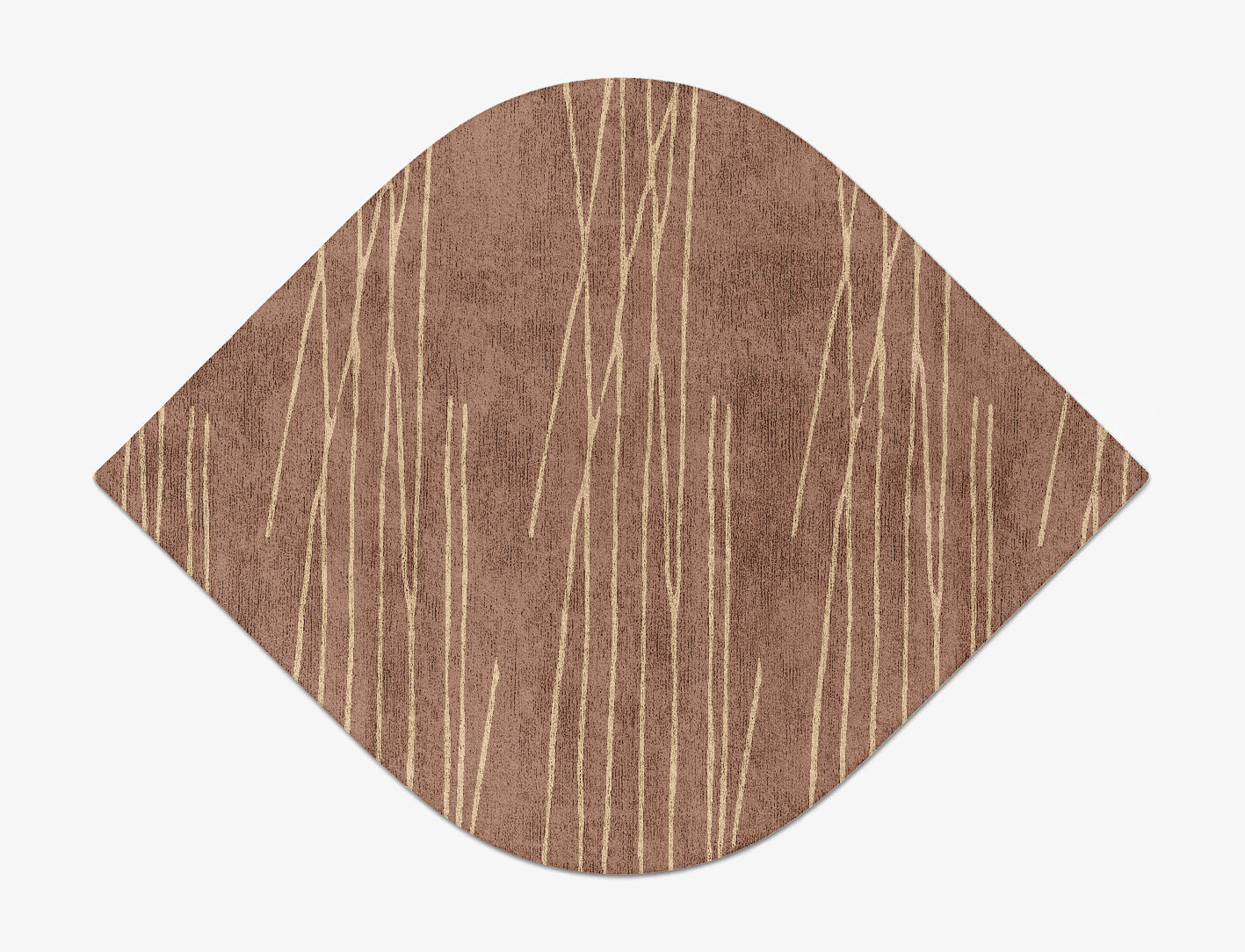 Cue Minimalist Ogee Hand Tufted Bamboo Silk Custom Rug by Rug Artisan