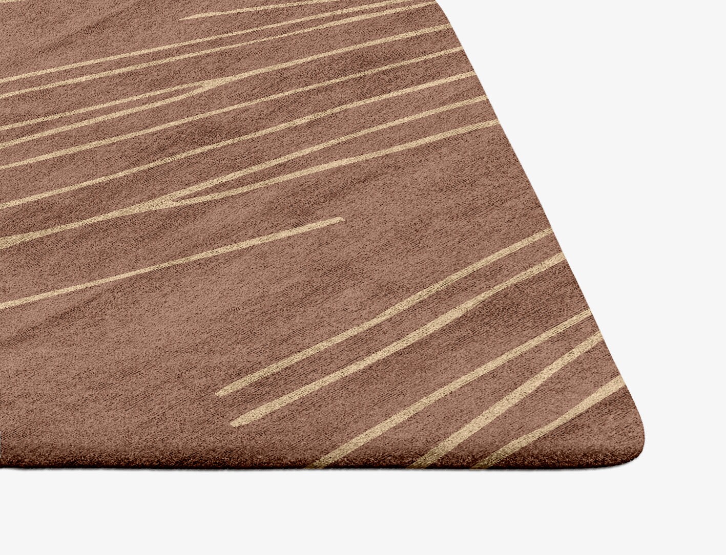 Cue Minimalist Ogee Hand Tufted Bamboo Silk Custom Rug by Rug Artisan