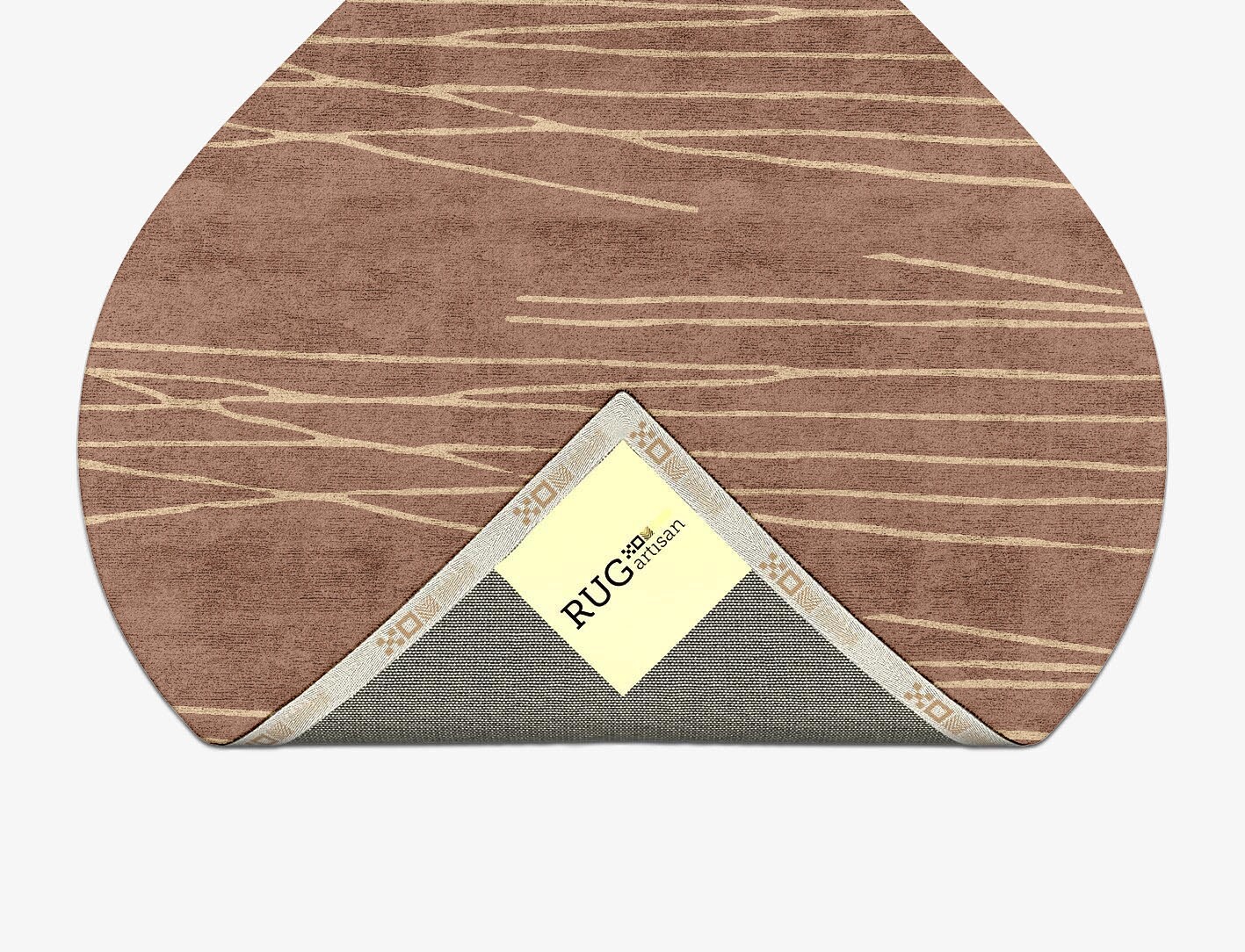 Cue Minimalist Ogee Hand Tufted Bamboo Silk Custom Rug by Rug Artisan