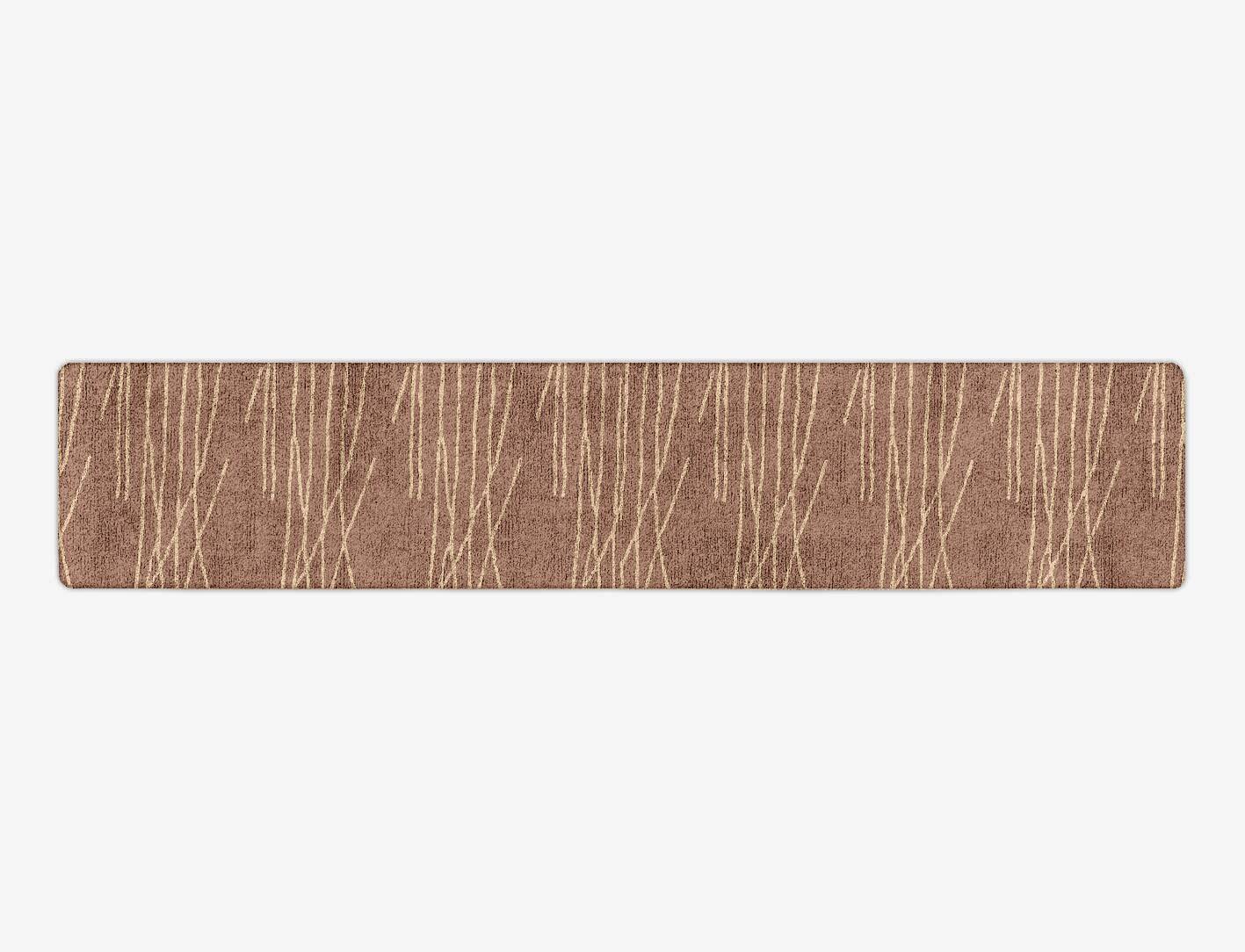 Cue Minimalist Runner Hand Tufted Bamboo Silk Custom Rug by Rug Artisan