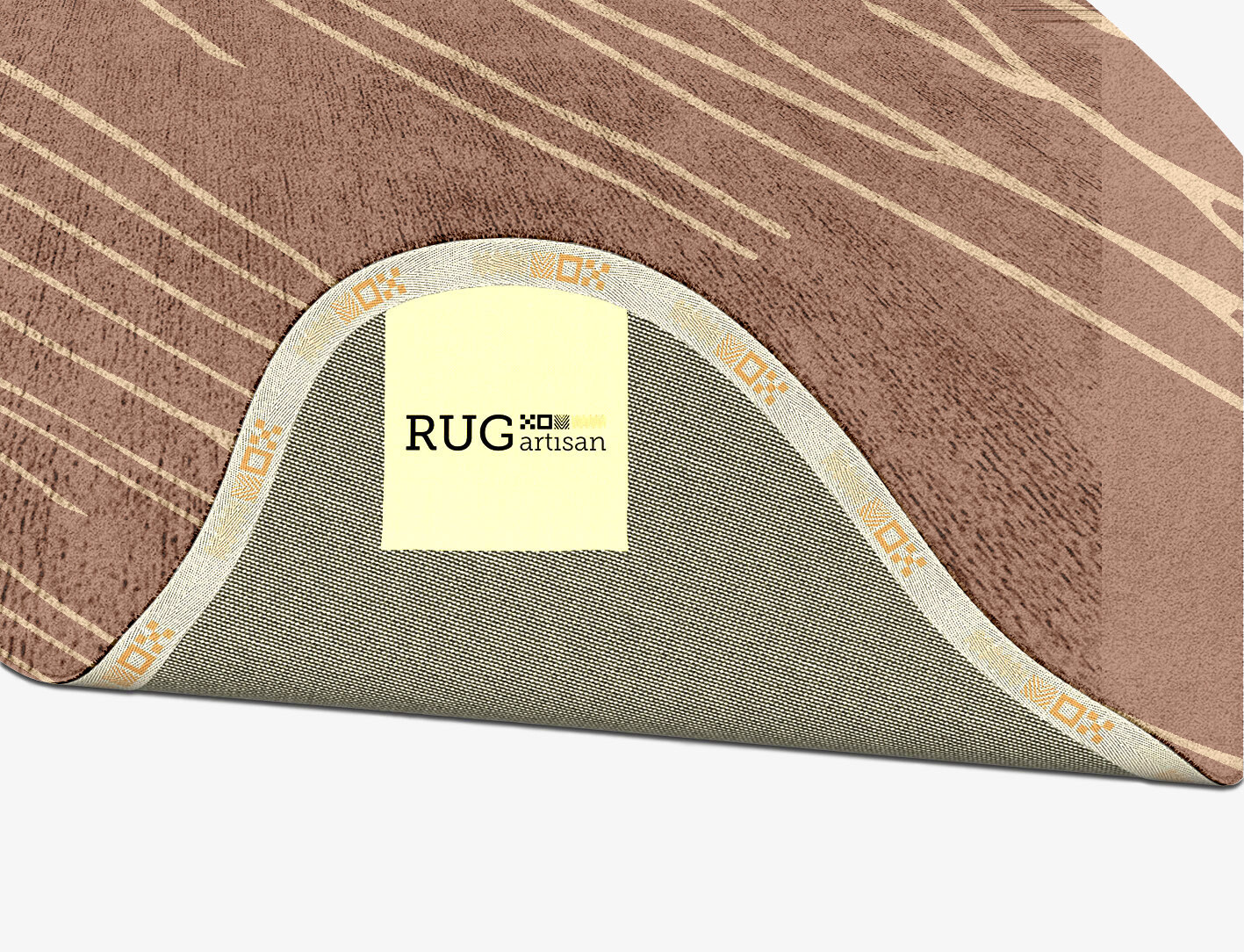 Cue Minimalist Splash Hand Tufted Bamboo Silk Custom Rug by Rug Artisan