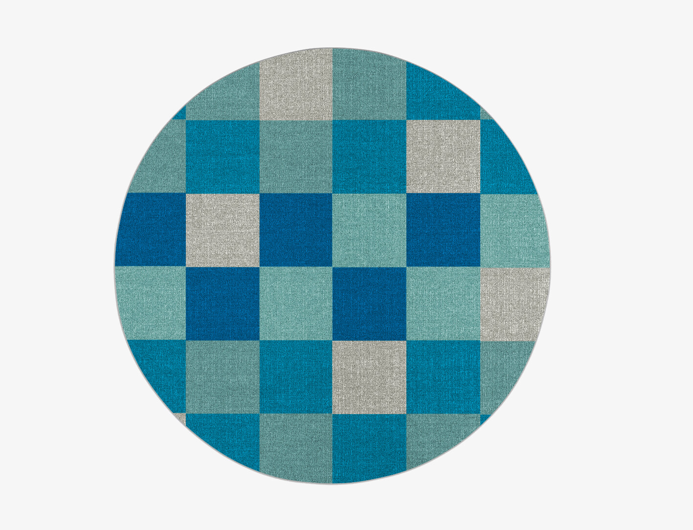 Curacao Geometric Round Flatweave New Zealand Wool Custom Rug by Rug Artisan