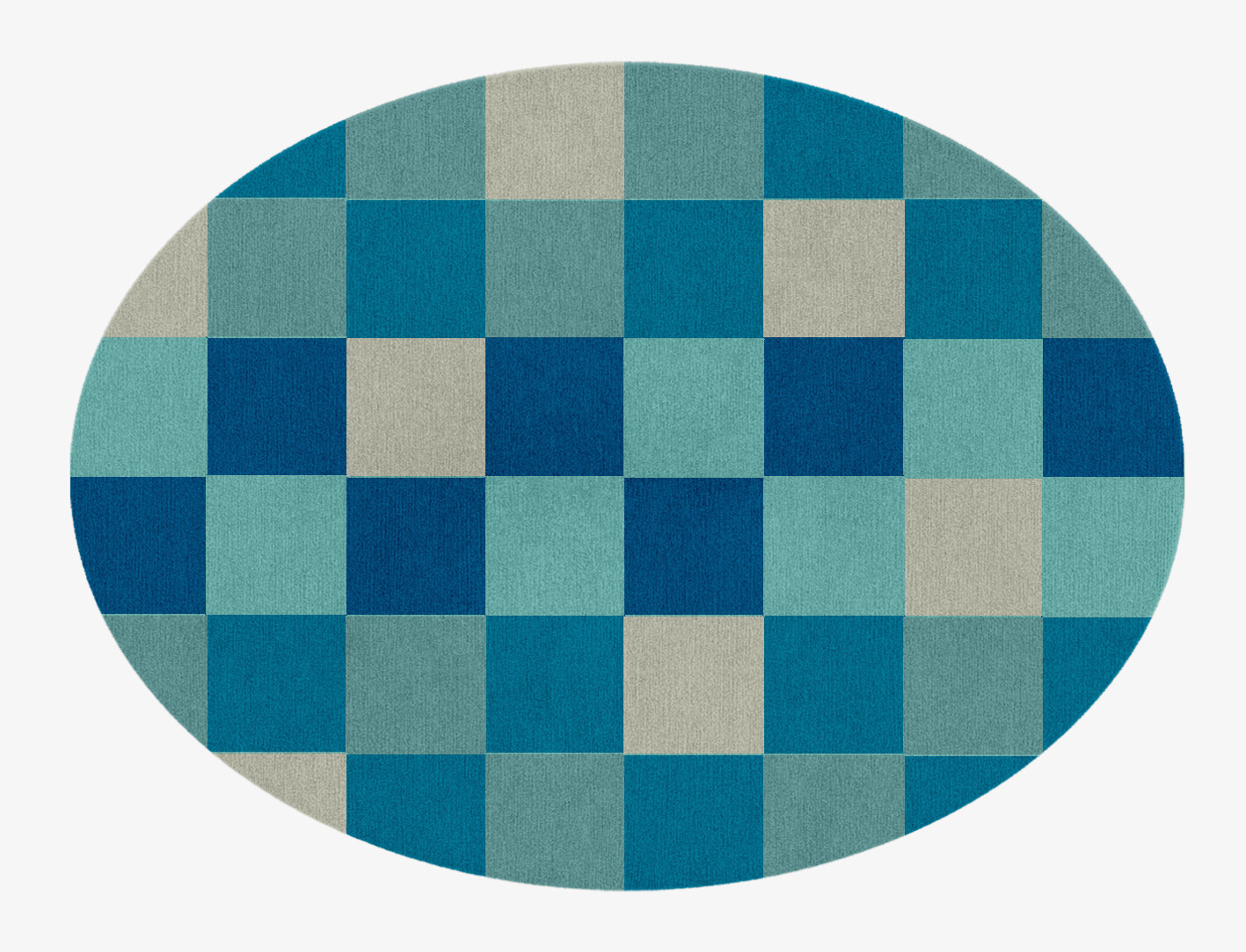 Curacao Geometric Oval Hand Knotted Tibetan Wool Custom Rug by Rug Artisan