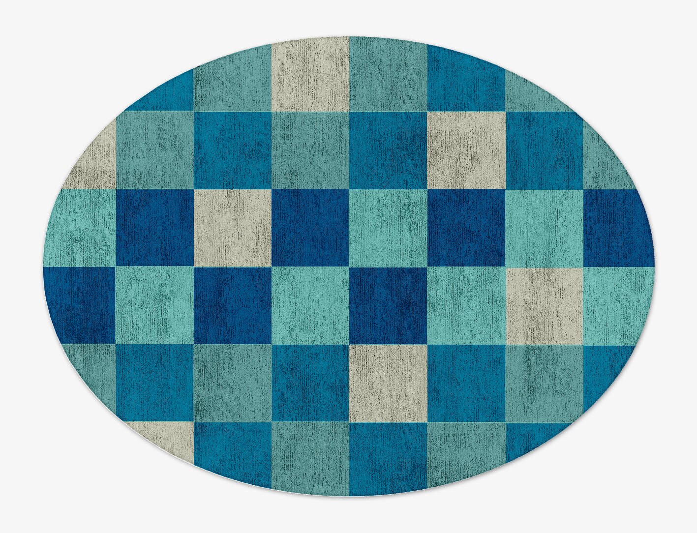 Curacao Geometric Oval Hand Tufted Bamboo Silk Custom Rug by Rug Artisan