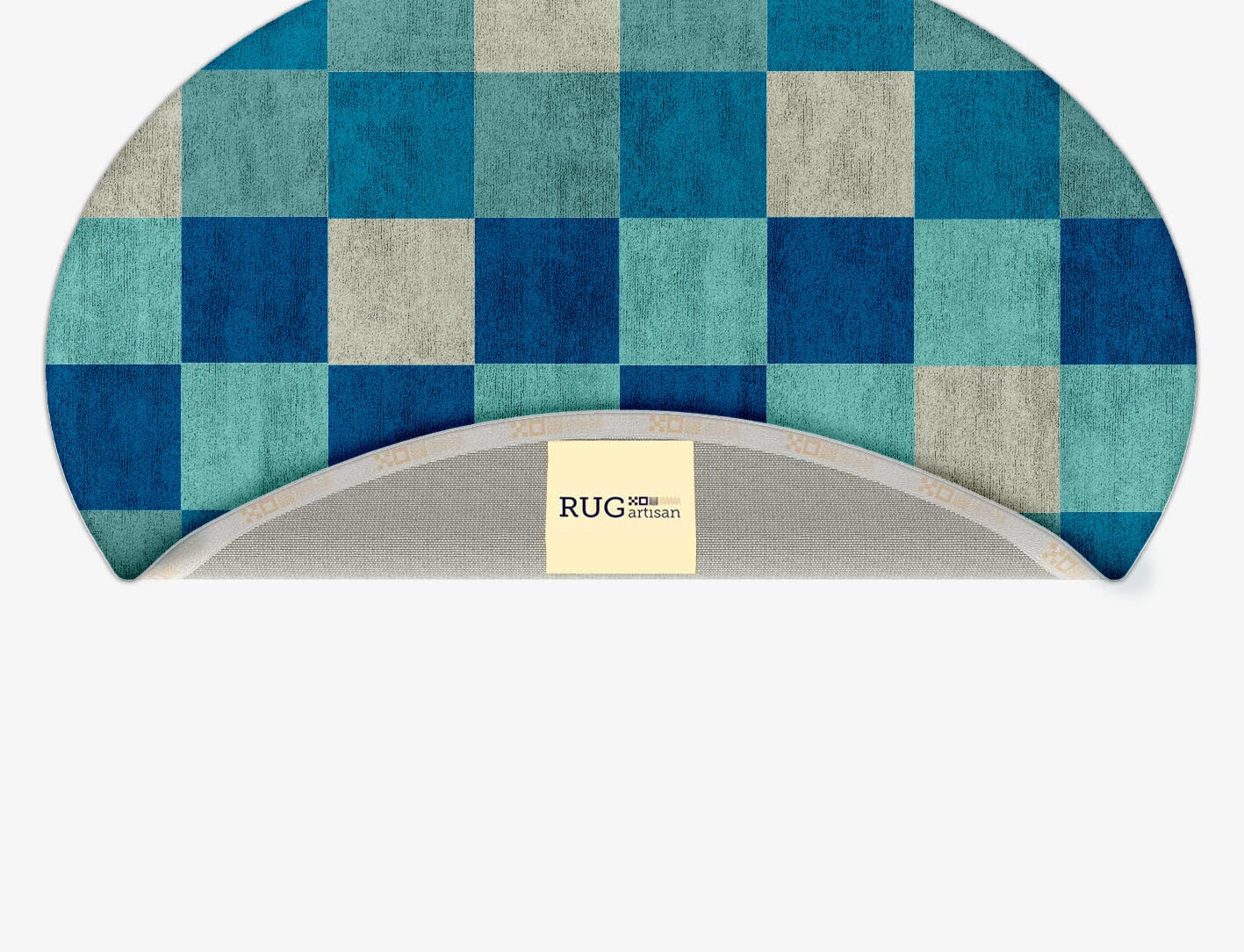 Curacao Geometric Oval Hand Tufted Bamboo Silk Custom Rug by Rug Artisan