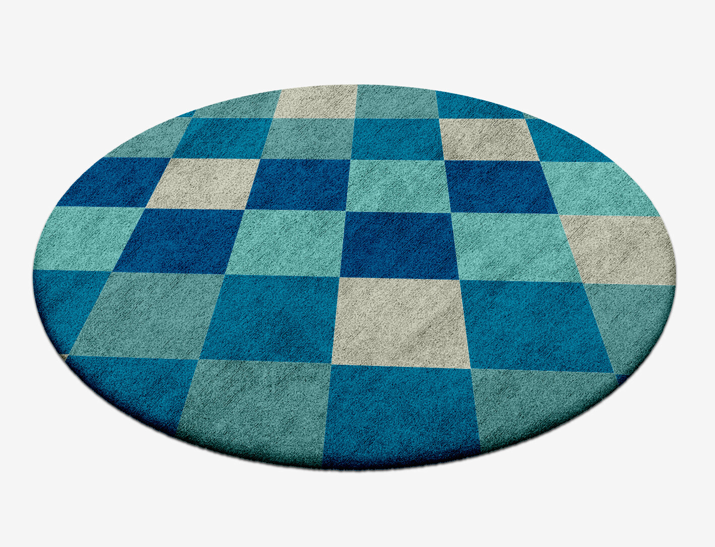 Curacao Geometric Round Hand Tufted Bamboo Silk Custom Rug by Rug Artisan