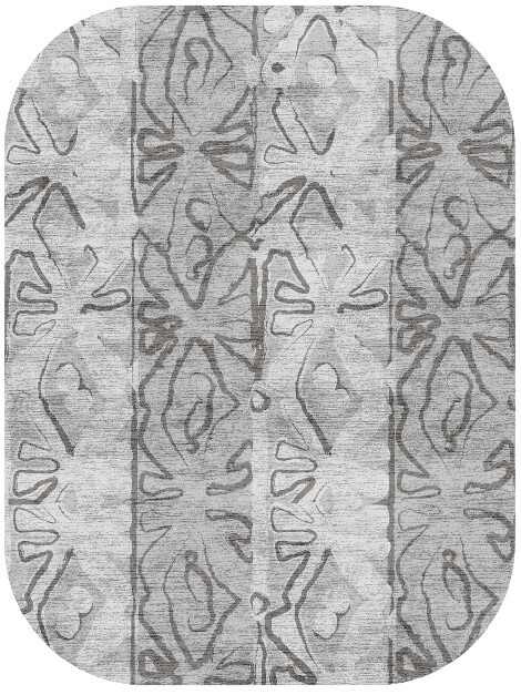 Curio Batik Oblong Hand Knotted Bamboo Silk Custom Rug by Rug Artisan