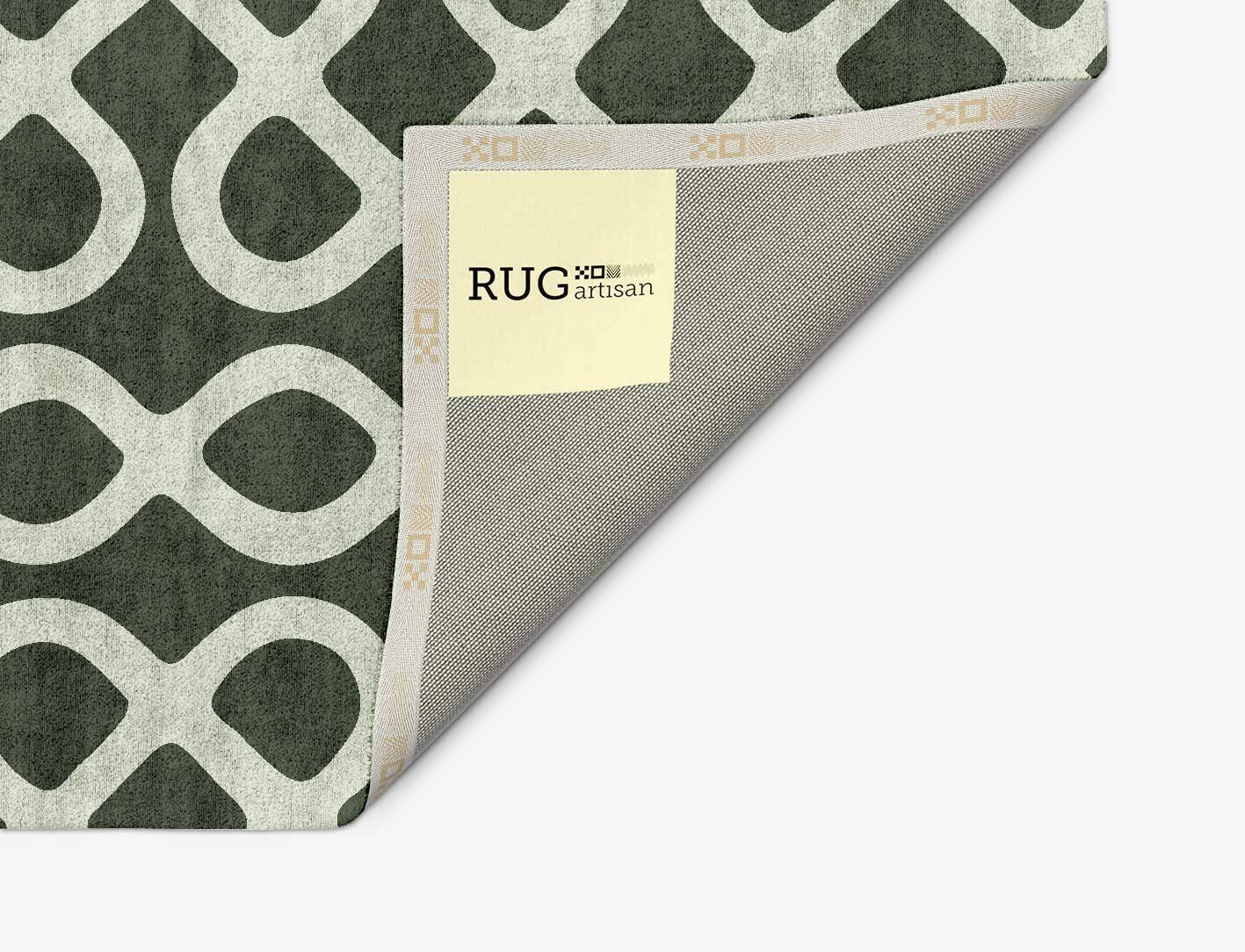 Cursive Modern Geometrics Arch Hand Tufted Bamboo Silk Custom Rug by Rug Artisan