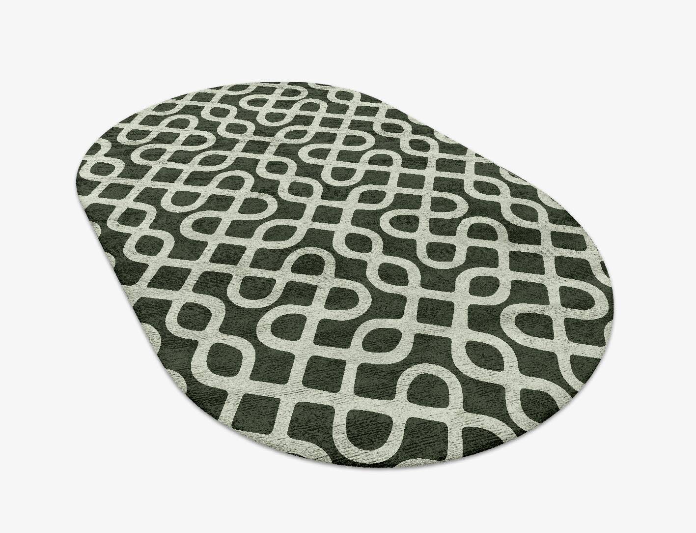 Cursive Modern Geometrics Capsule Hand Tufted Bamboo Silk Custom Rug by Rug Artisan