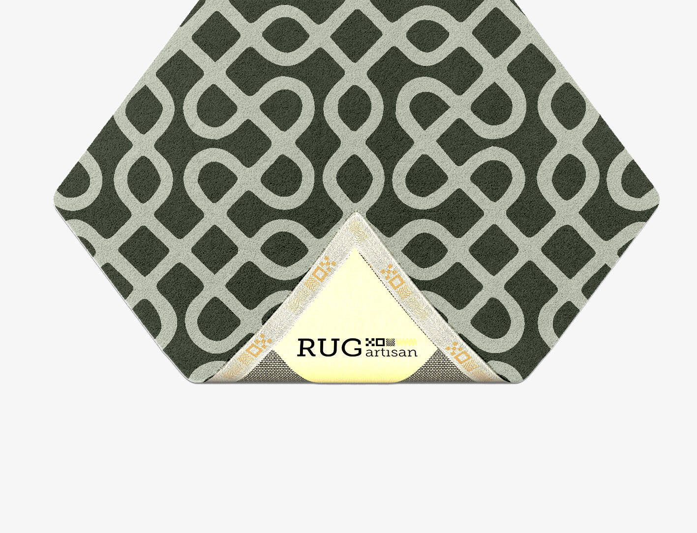Cursive Modern Geometrics Diamond Hand Tufted Pure Wool Custom Rug by Rug Artisan