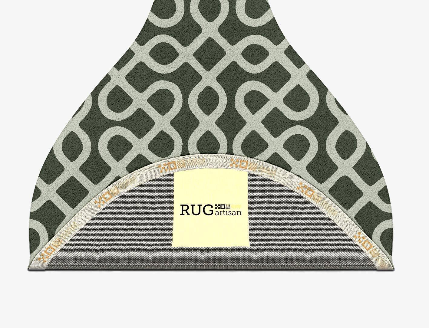 Cursive Modern Geometrics Drop Hand Tufted Pure Wool Custom Rug by Rug Artisan