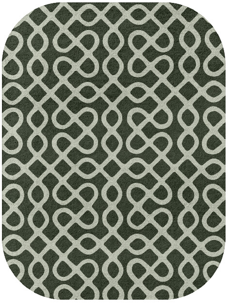 Cursive Modern Geometrics Oblong Hand Tufted Pure Wool Custom Rug by Rug Artisan