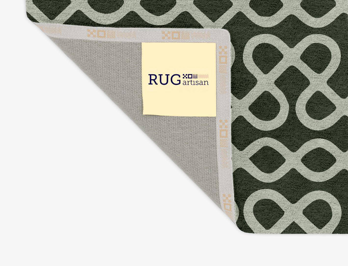 Cursive Modern Geometrics Rectangle Hand Tufted Pure Wool Custom Rug by Rug Artisan