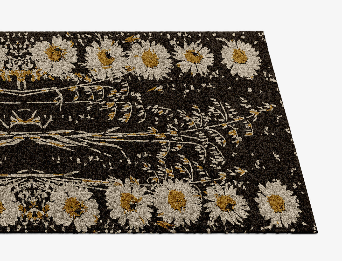 Daisydale Floral Runner Hand Knotted Tibetan Wool Custom Rug by Rug Artisan