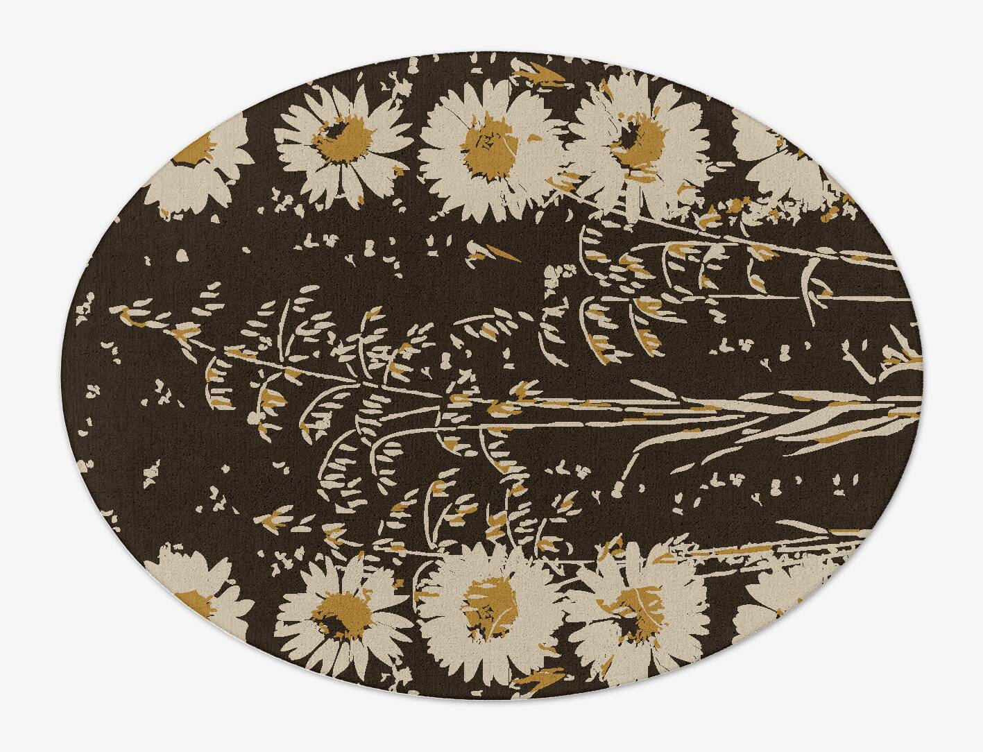 Daisydale Floral Oval Hand Tufted Pure Wool Custom Rug by Rug Artisan