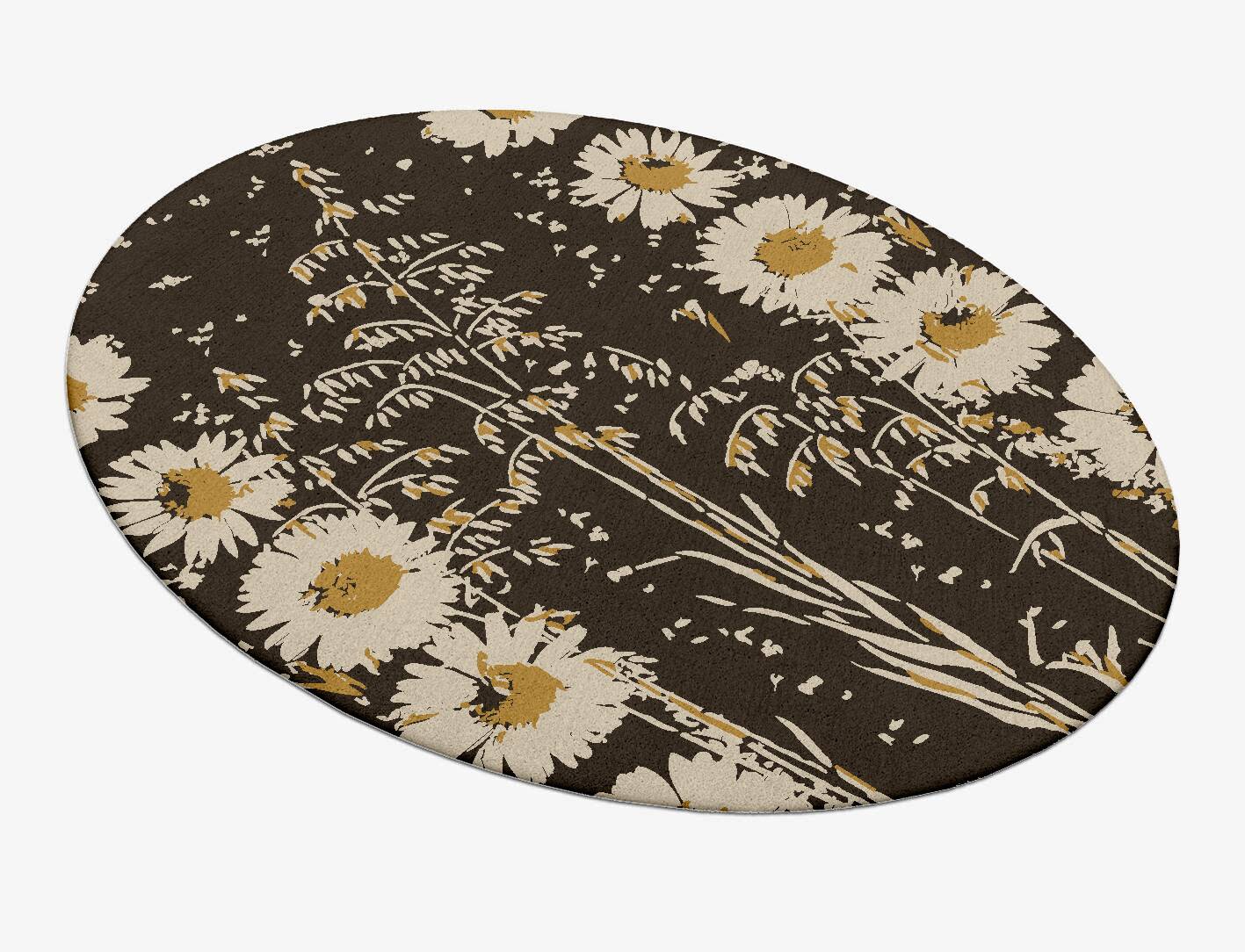 Daisydale Floral Oval Hand Tufted Pure Wool Custom Rug by Rug Artisan
