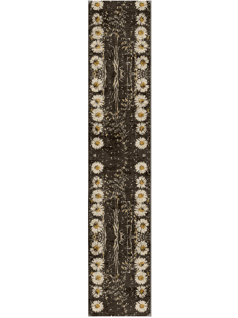 Daisydale Floral Runner Hand Tufted Bamboo Silk Custom Rug by Rug Artisan