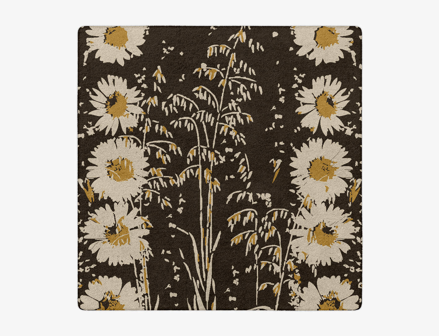 Daisydale Floral Square Hand Tufted Pure Wool Custom Rug by Rug Artisan