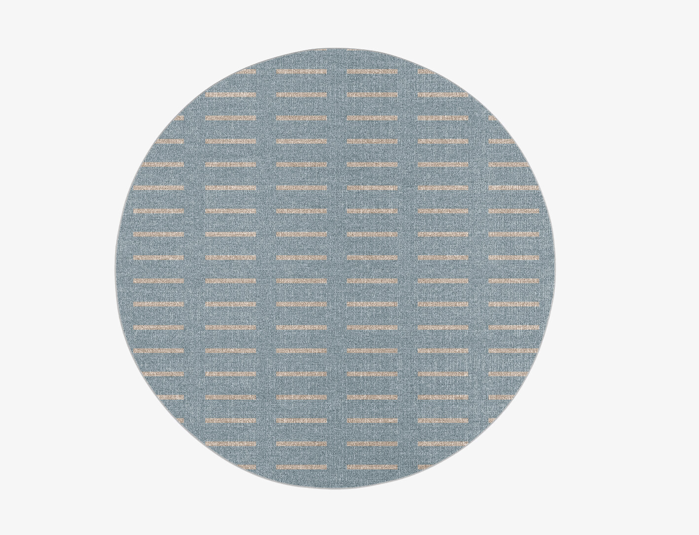Damien Minimalist Round Flatweave New Zealand Wool Custom Rug by Rug Artisan