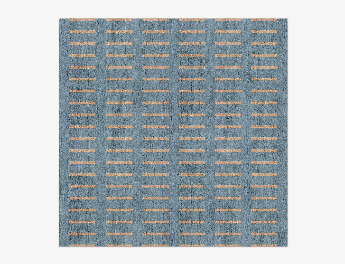 Damien Minimalist Square Hand Knotted Bamboo Silk Custom Rug by Rug Artisan