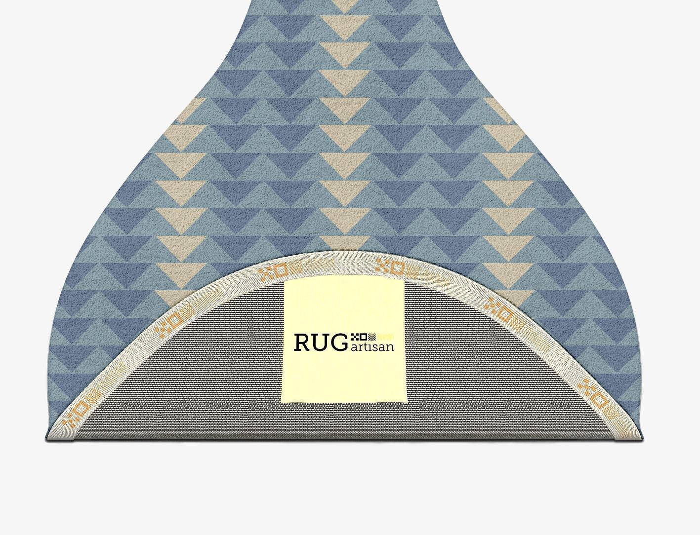 Darts Geometric Drop Hand Tufted Pure Wool Custom Rug by Rug Artisan