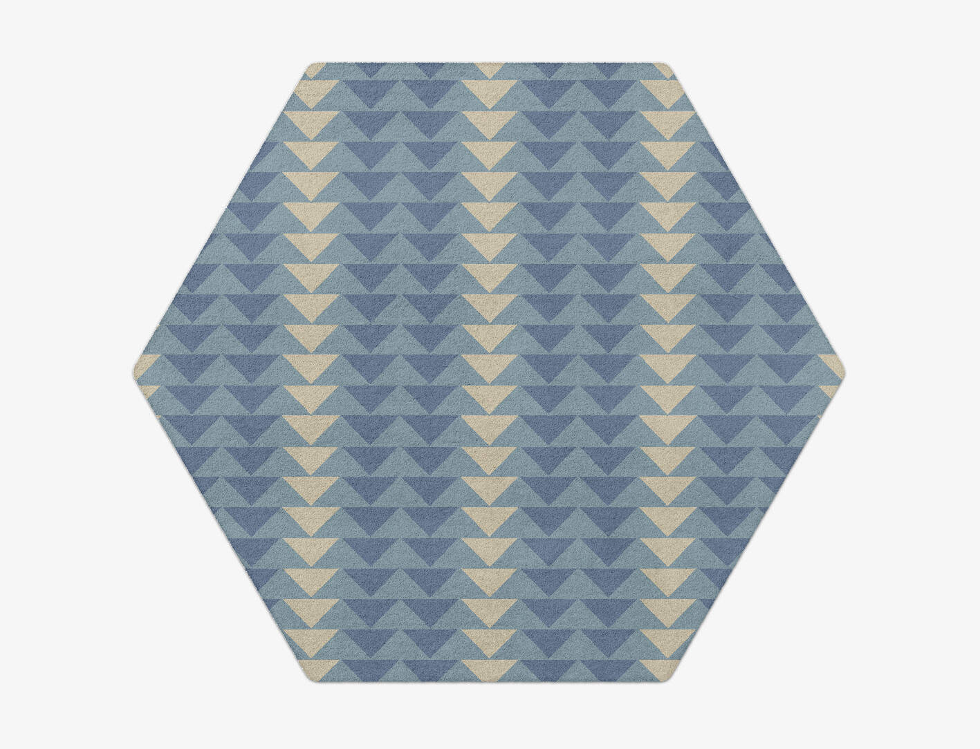 Darts Geometric Hexagon Hand Tufted Pure Wool Custom Rug by Rug Artisan