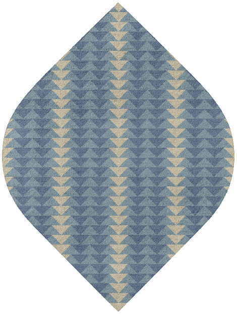 Darts Geometric Ogee Hand Tufted Pure Wool Custom Rug by Rug Artisan