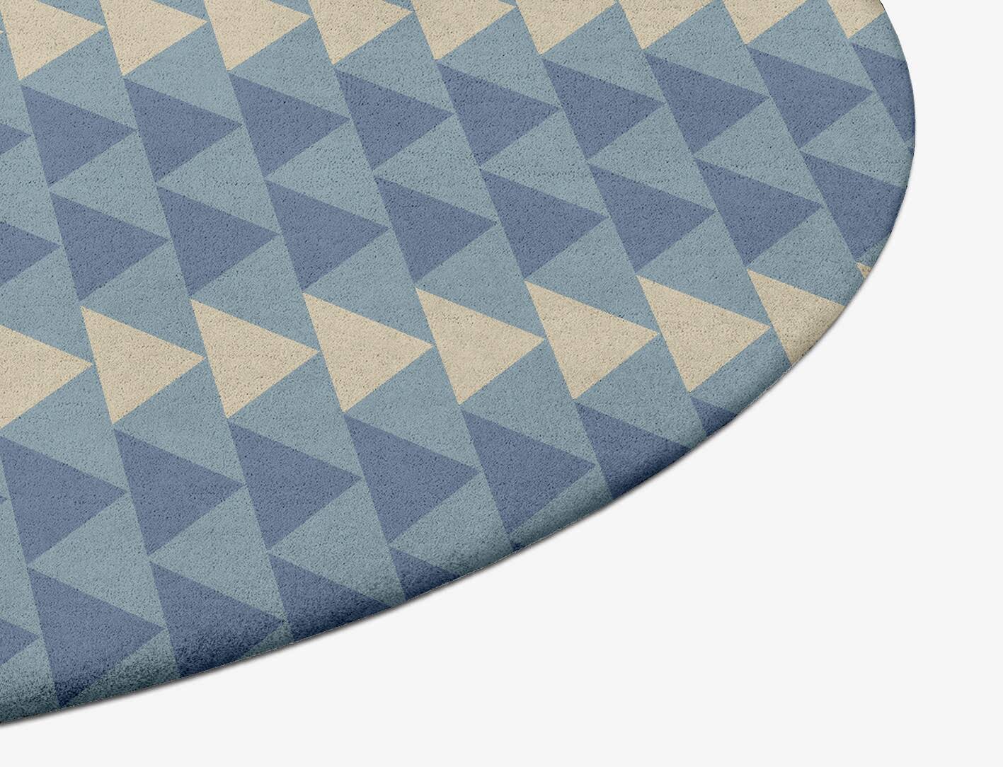 Darts Geometric Oval Hand Tufted Pure Wool Custom Rug by Rug Artisan