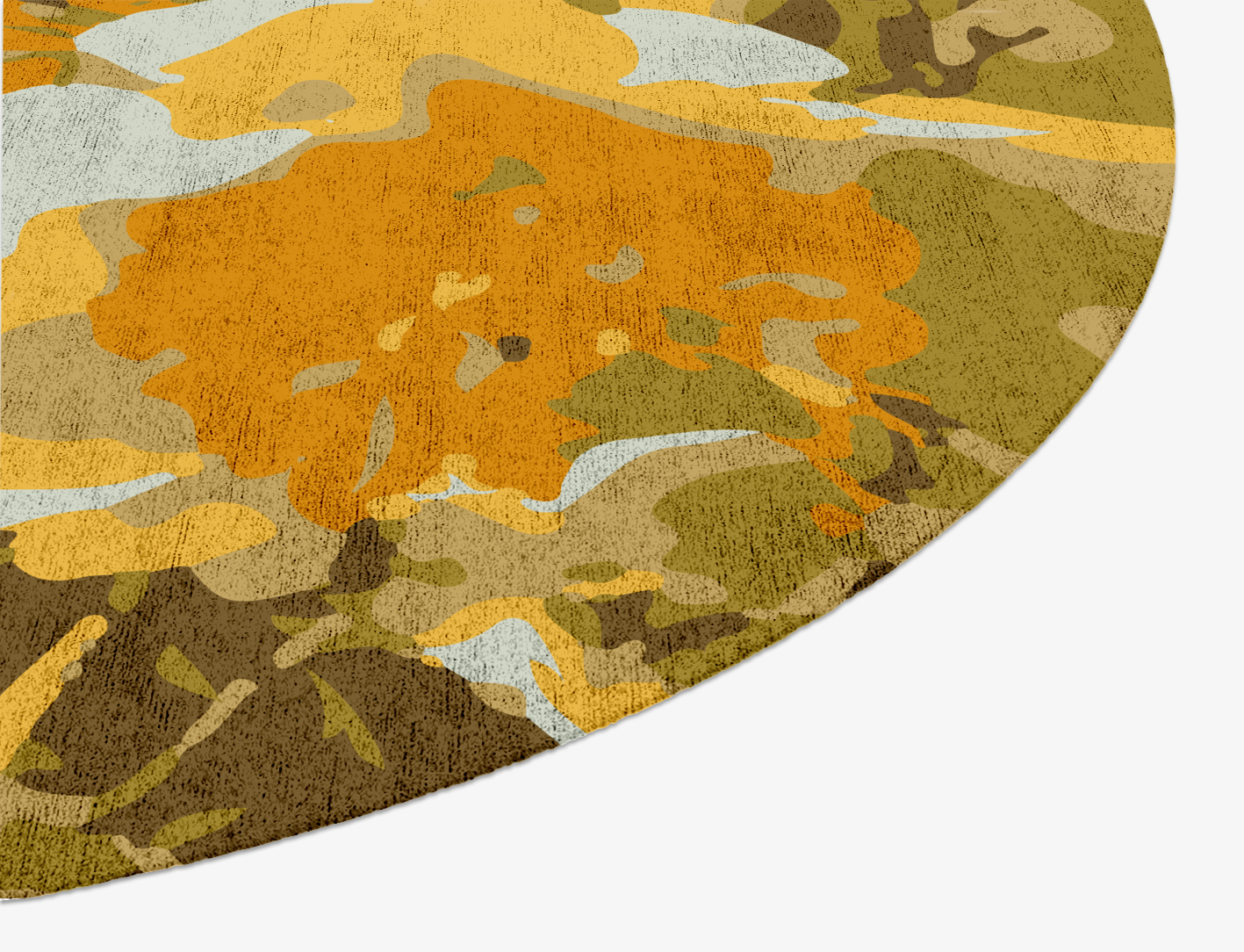Dawn Floral Oval Hand Knotted Bamboo Silk Custom Rug by Rug Artisan