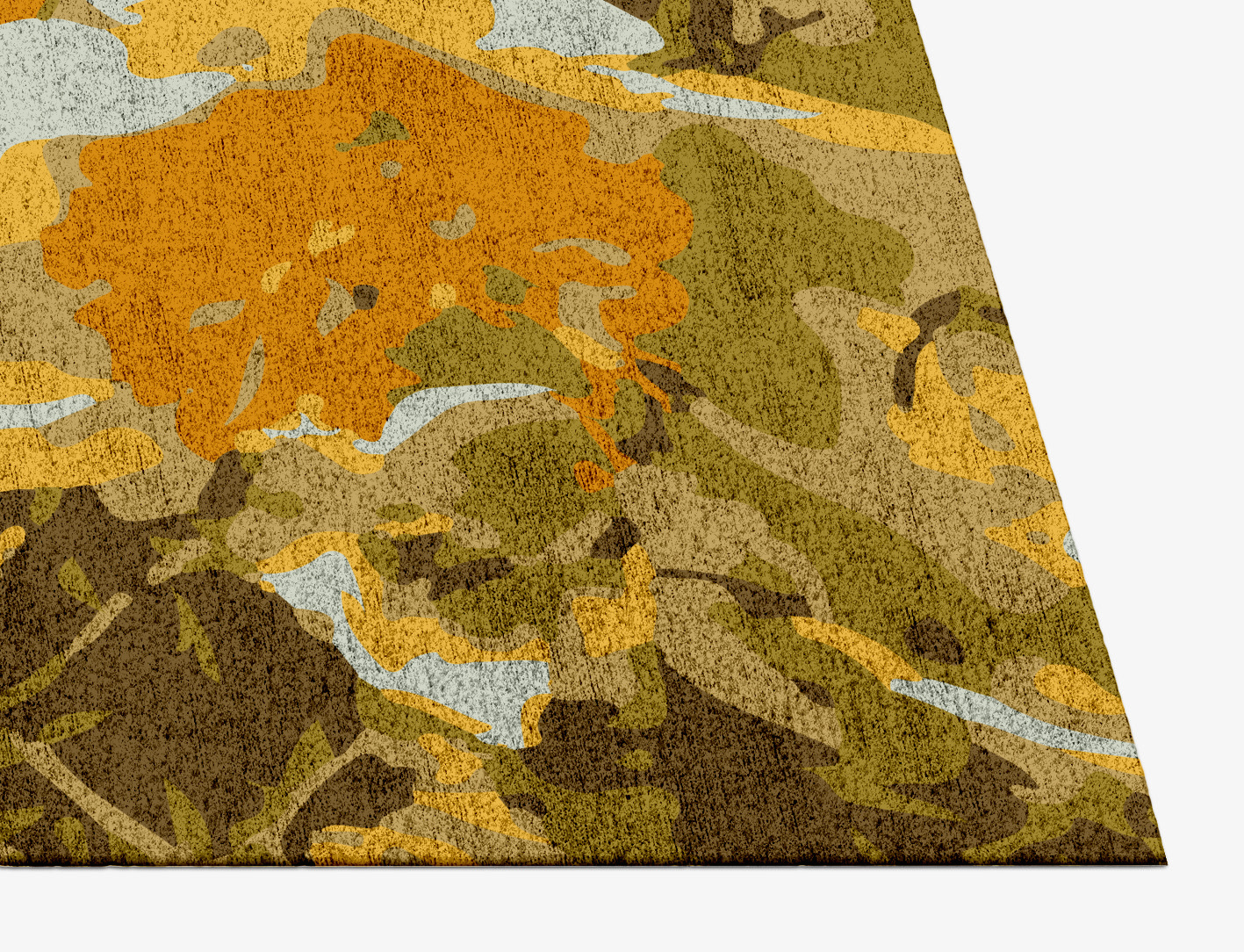 Dawn Floral Rectangle Hand Knotted Bamboo Silk Custom Rug by Rug Artisan