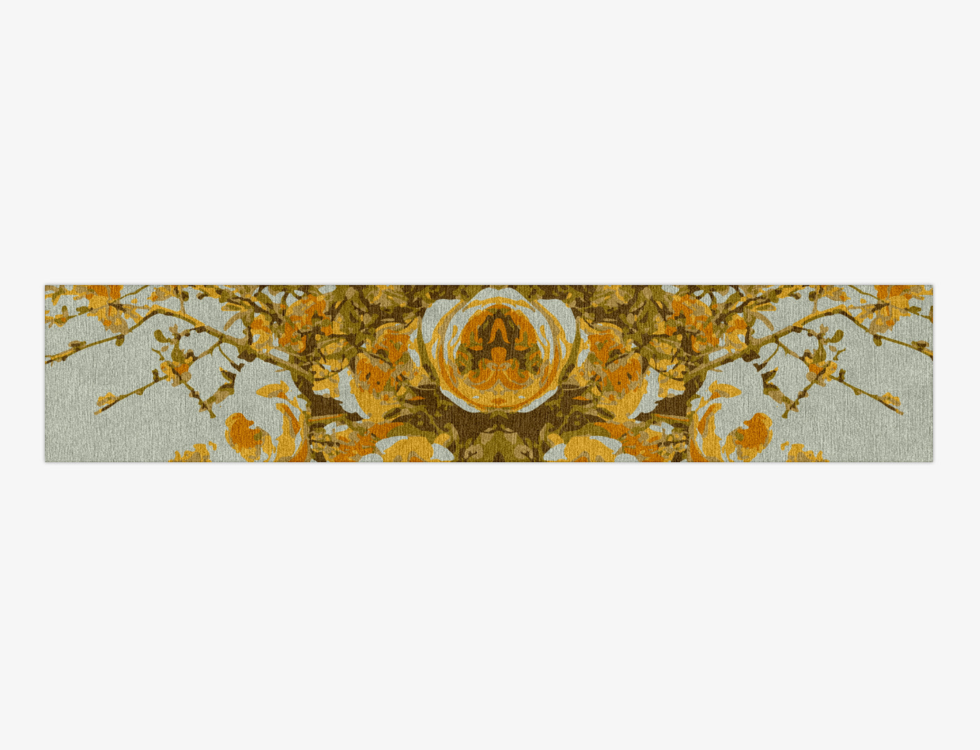 Dawn Floral Runner Hand Knotted Tibetan Wool Custom Rug by Rug Artisan