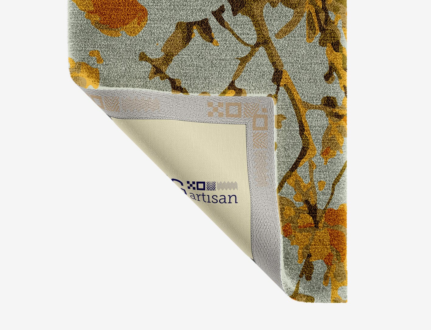 Dawn Floral Runner Hand Knotted Tibetan Wool Custom Rug by Rug Artisan