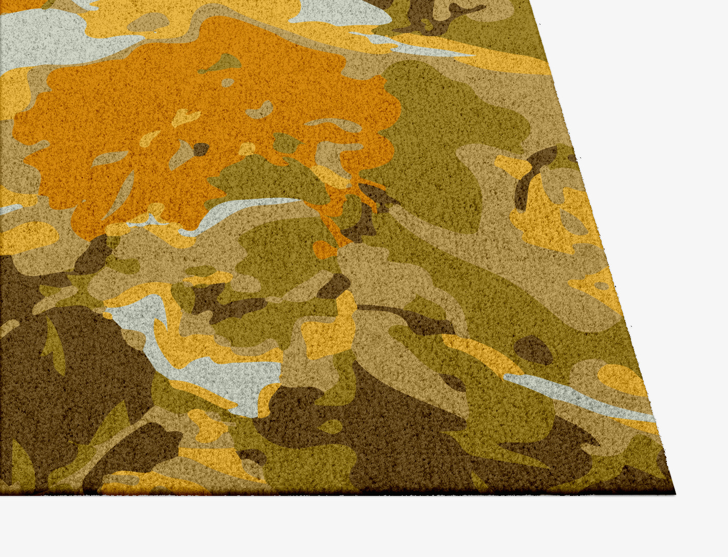 Dawn Floral Square Hand Knotted Tibetan Wool Custom Rug by Rug Artisan