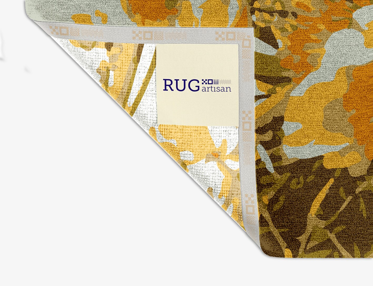 Dawn Floral Square Hand Knotted Tibetan Wool Custom Rug by Rug Artisan