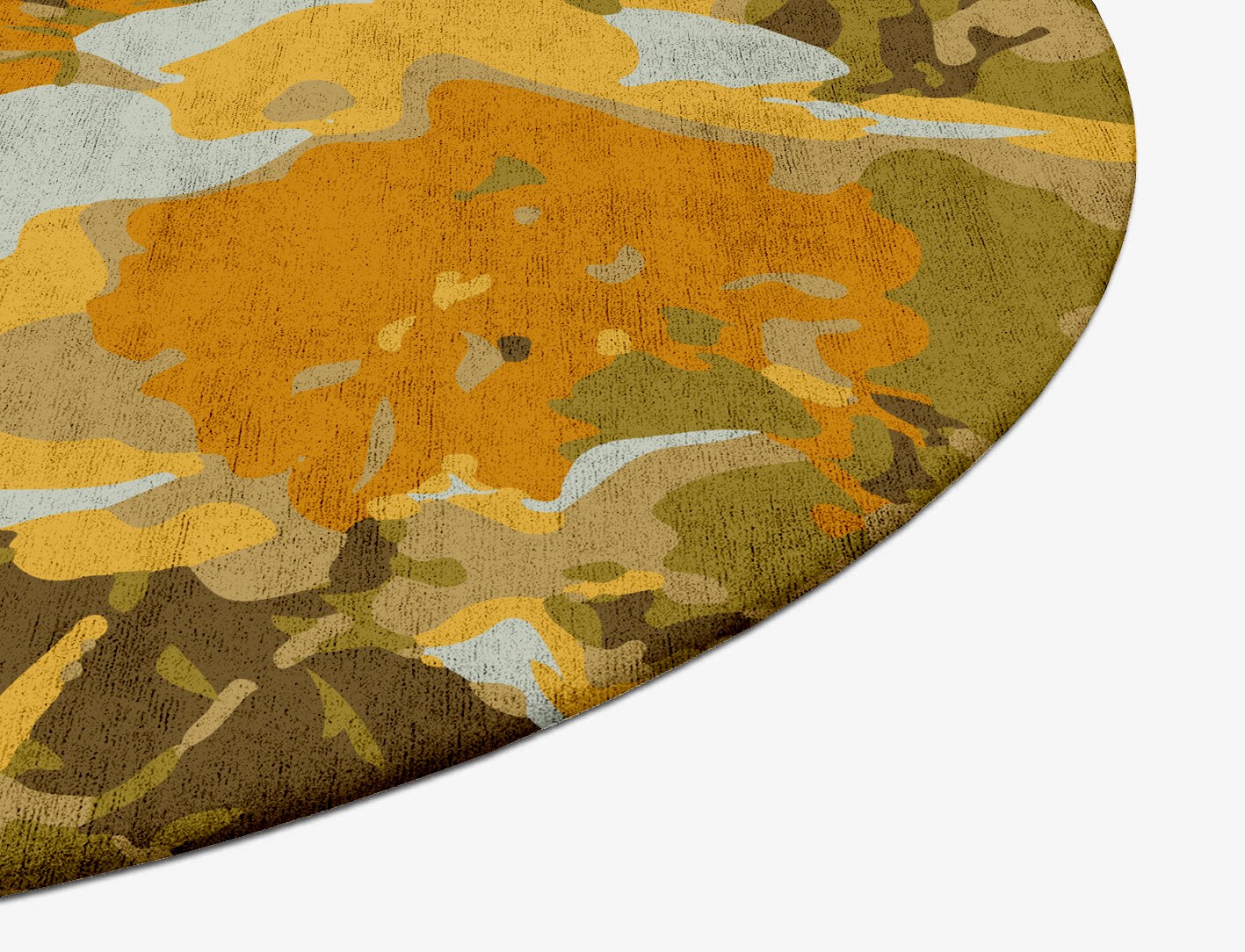 Dawn Floral Oval Hand Tufted Bamboo Silk Custom Rug by Rug Artisan