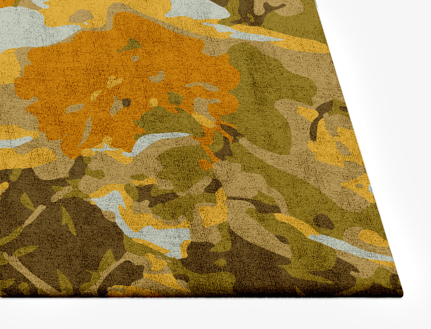Dawn Floral Rectangle Hand Tufted Bamboo Silk Custom Rug by Rug Artisan
