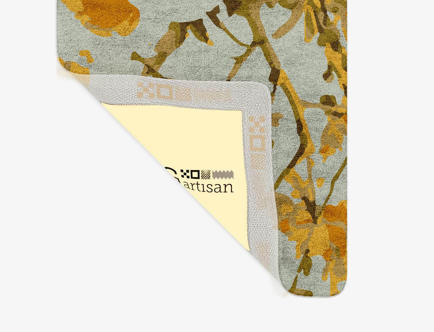 Dawn Floral Runner Hand Tufted Bamboo Silk Custom Rug by Rug Artisan