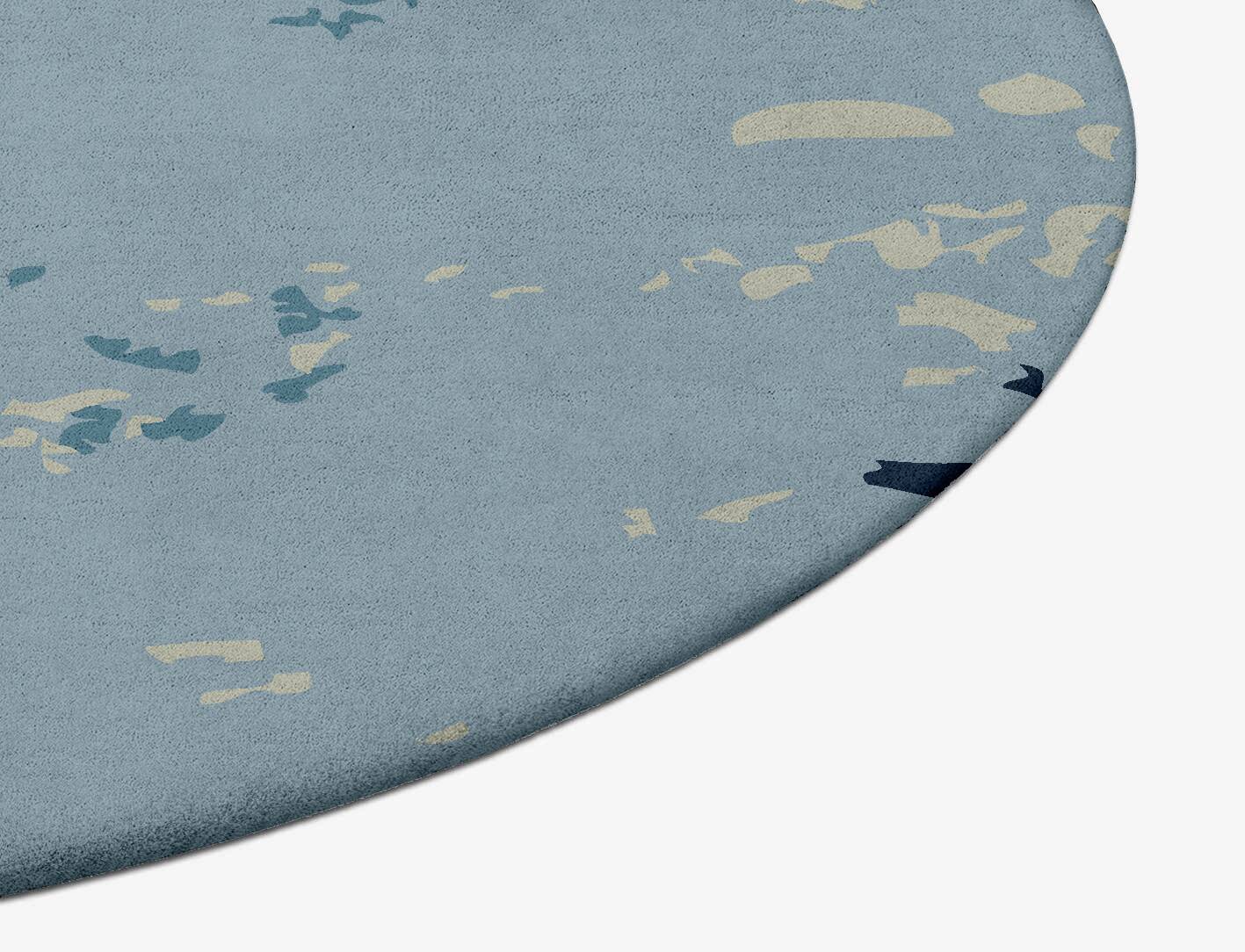Dawn Dew Abstract Oval Hand Tufted Pure Wool Custom Rug by Rug Artisan