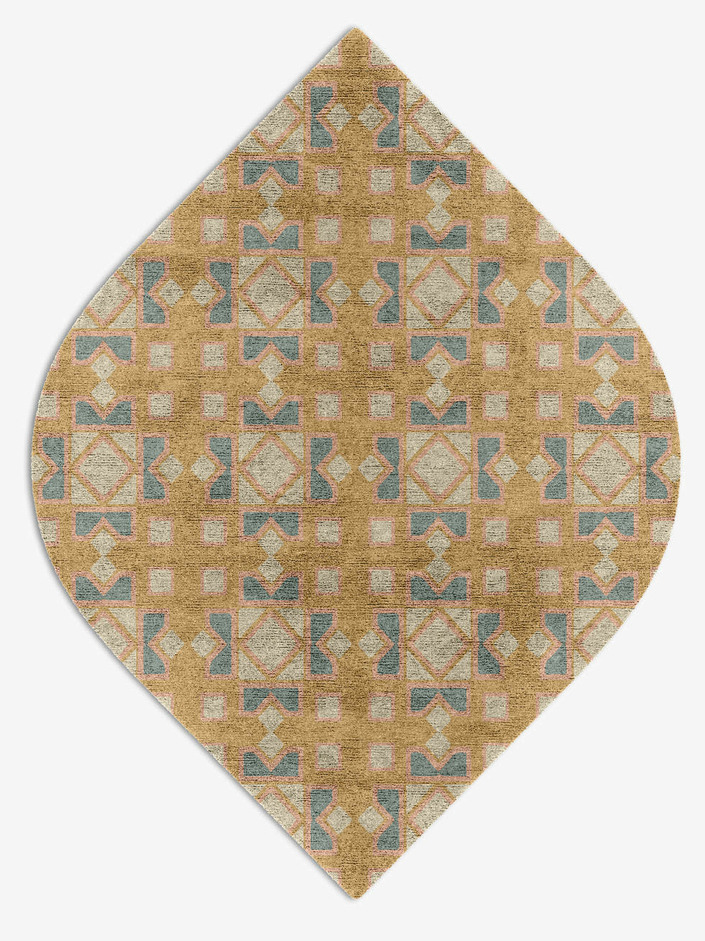 Deliciae Blue Royal Ogee Hand Knotted Bamboo Silk Custom Rug by Rug Artisan