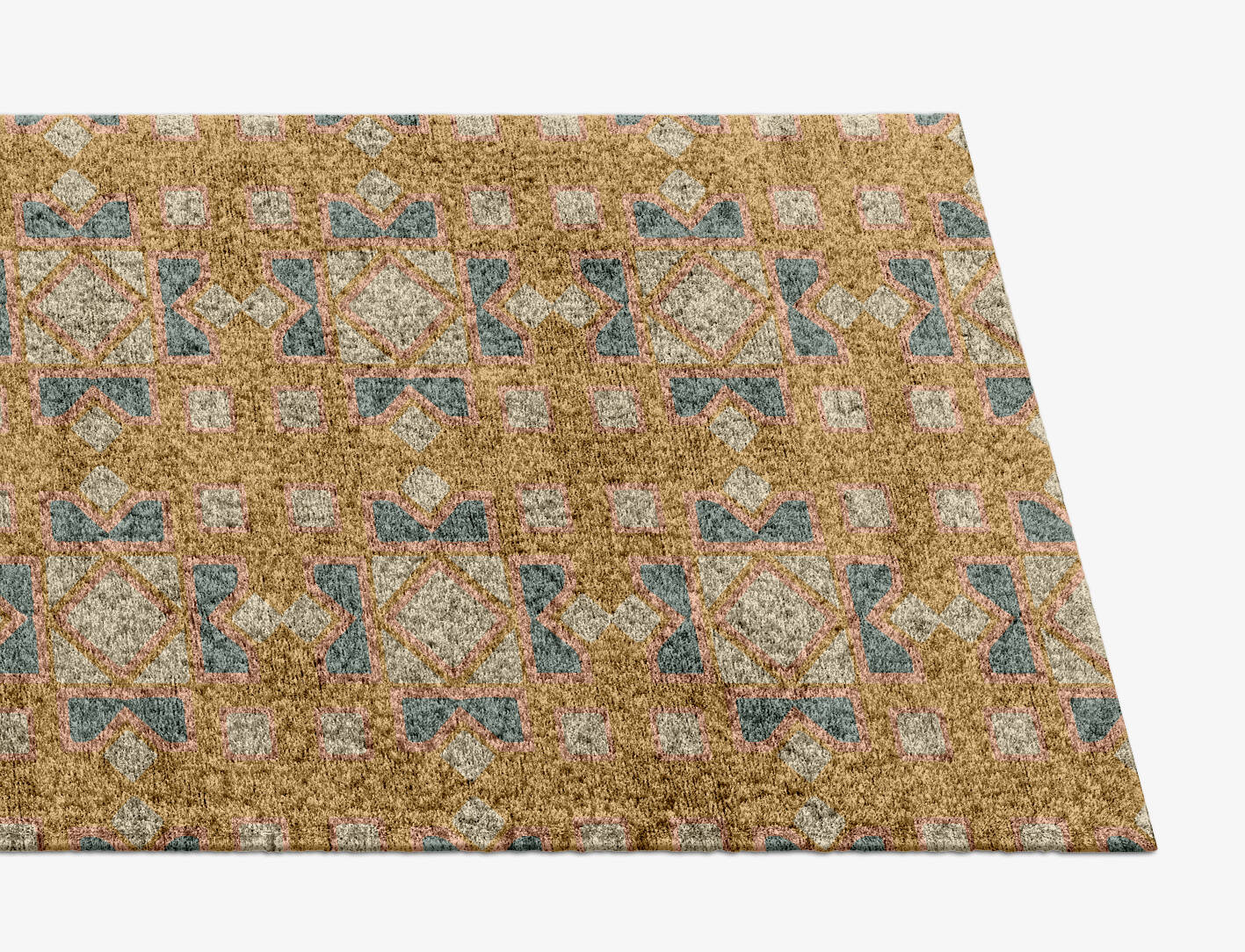 Deliciae Blue Royal Runner Hand Knotted Bamboo Silk Custom Rug by Rug Artisan