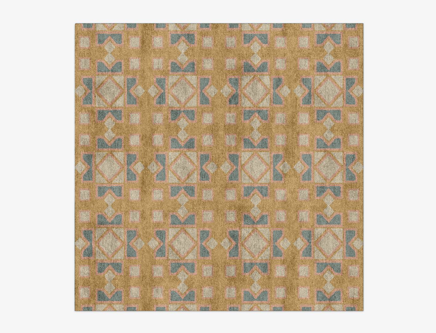 Deliciae Blue Royal Square Hand Knotted Bamboo Silk Custom Rug by Rug Artisan