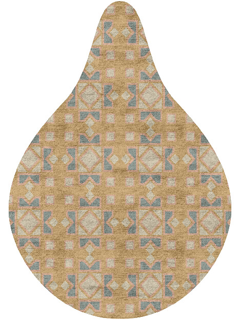 Deliciae Blue Royal Drop Hand Tufted Bamboo Silk Custom Rug by Rug Artisan