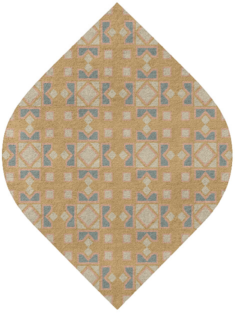 Deliciae Blue Royal Ogee Hand Tufted Pure Wool Custom Rug by Rug Artisan