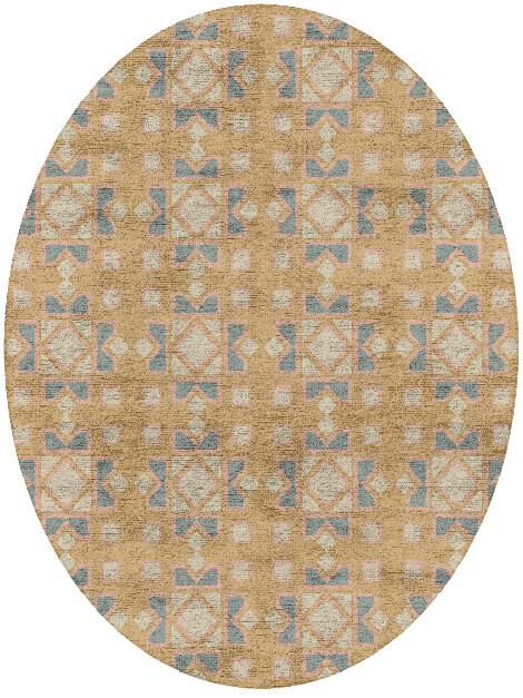 Deliciae Blue Royal Oval Hand Tufted Bamboo Silk Custom Rug by Rug Artisan