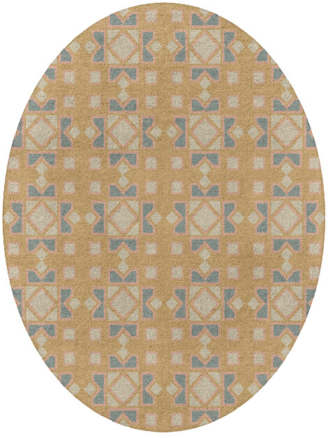 Deliciae Blue Royal Oval Hand Tufted Pure Wool Custom Rug by Rug Artisan