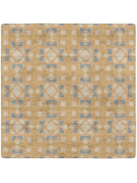 Deliciae Blue Royal Square Hand Tufted Bamboo Silk Custom Rug by Rug Artisan