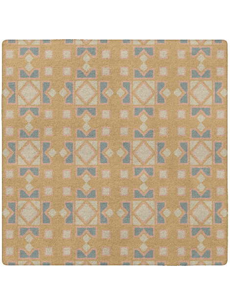 Deliciae Blue Royal Square Hand Tufted Pure Wool Custom Rug by Rug Artisan