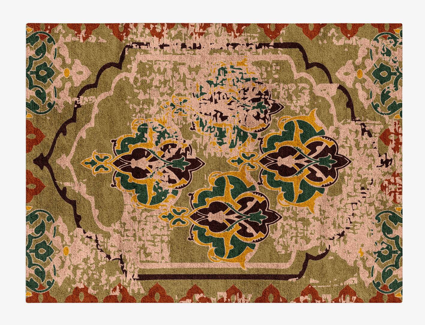Demere Vintage Rectangle Hand Tufted Bamboo Silk Custom Rug by Rug Artisan
