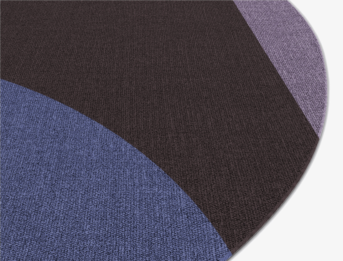 Demilune Modern Geometrics Oval Flatweave New Zealand Wool Custom Rug by Rug Artisan