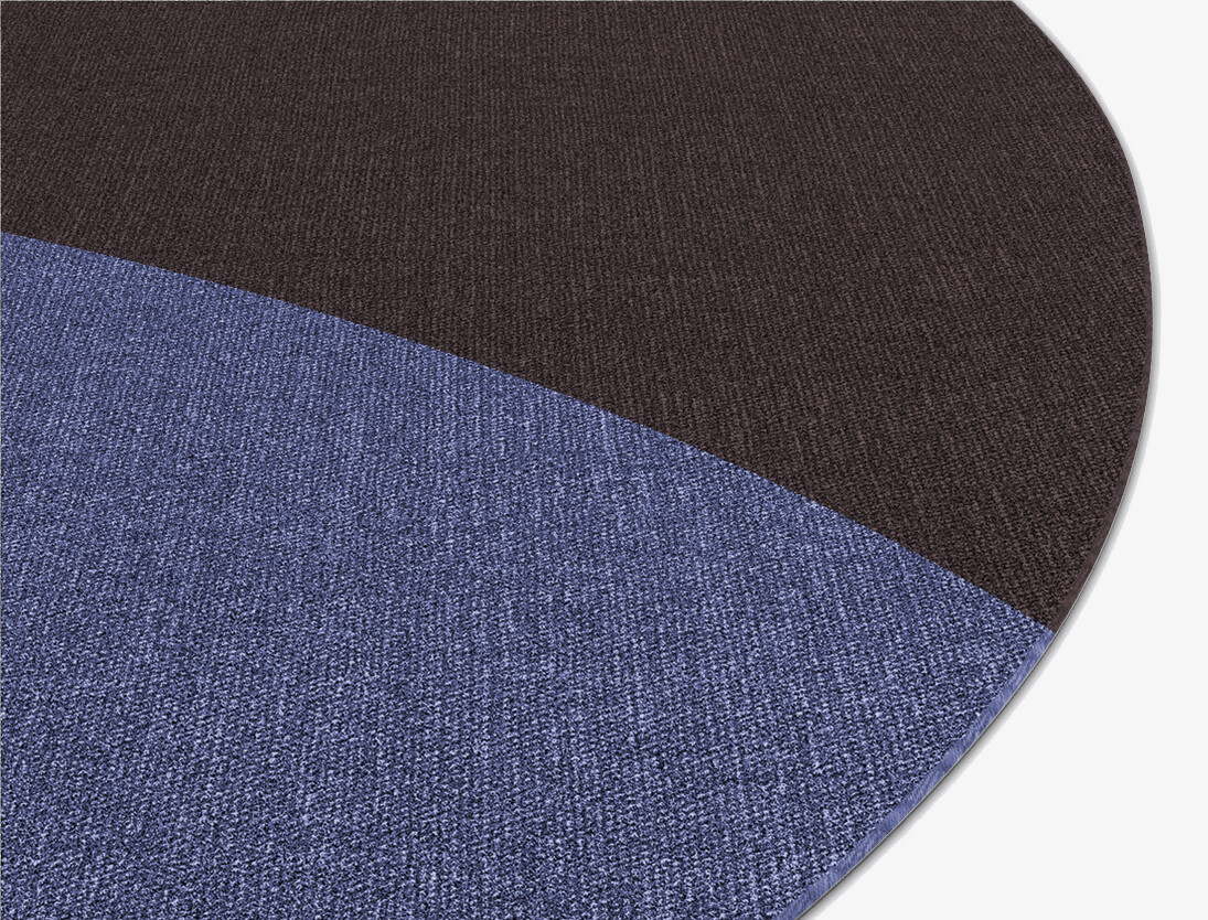 Demilune Modern Geometrics Round Flatweave New Zealand Wool Custom Rug by Rug Artisan